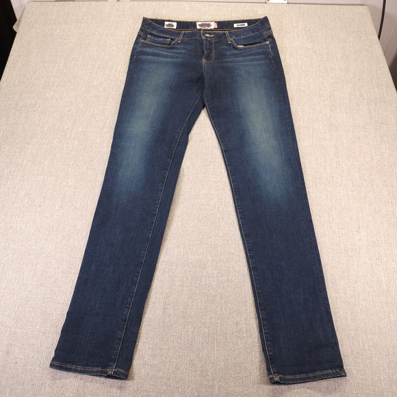Lucky Brand Denim - Vtg Lucky Brand Jeans Women 33X33 Blue Dark Wash Lolita Skinny  Mid Rise Stretch